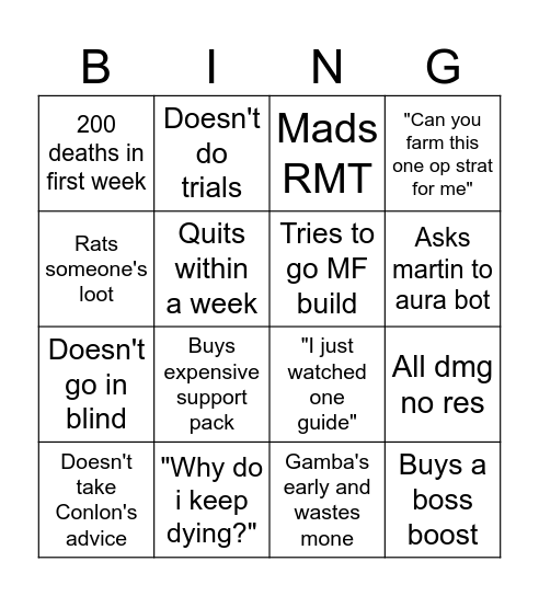 Mads Leimand Bingo Card