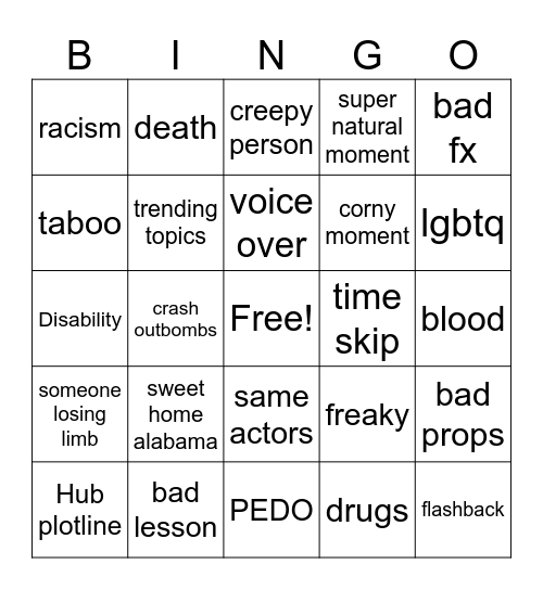 Tommorows teachings Bingo Card