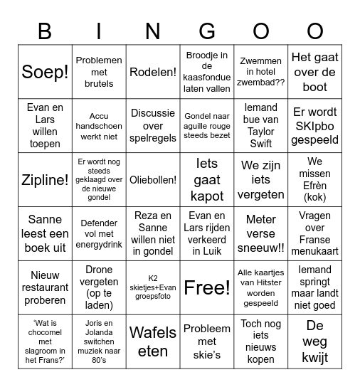 2024-2025 Bingo Card