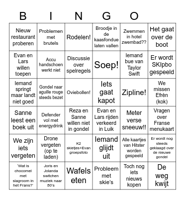 2024/2025 Bingo Card