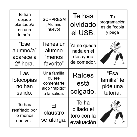 BINGO DE NAVIDAD SAGUNTERS Bingo Card