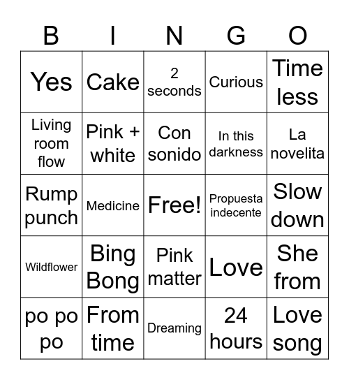 Friendsgiving Bingo Card
