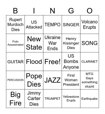 2024 Bingo Card