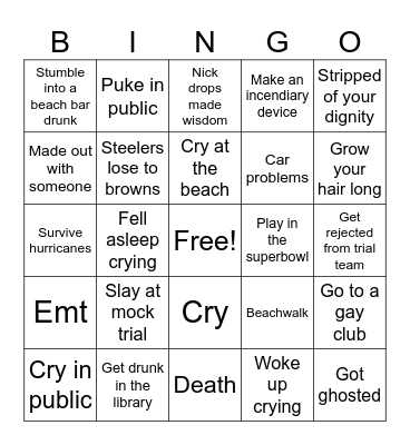 2024 Bingo Card