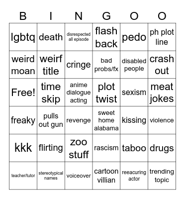 Tommorows Teachings bingo Card