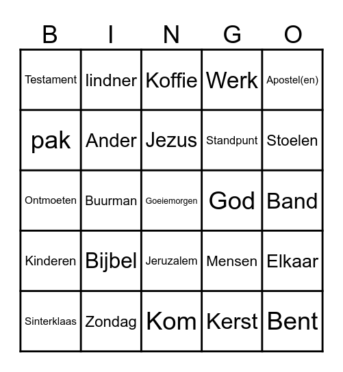 Preek 24-11 Bingo Card