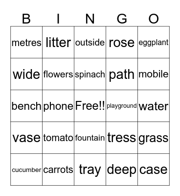 Bingo #10 Bingo Card