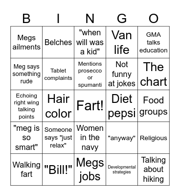 Gripman visit Bingo Card