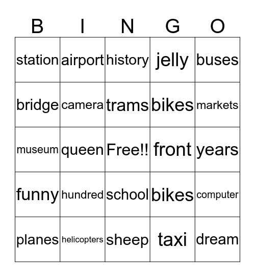 Bingo #12 Bingo Card