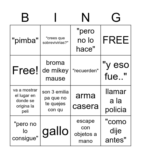 como vencer Bingo Card