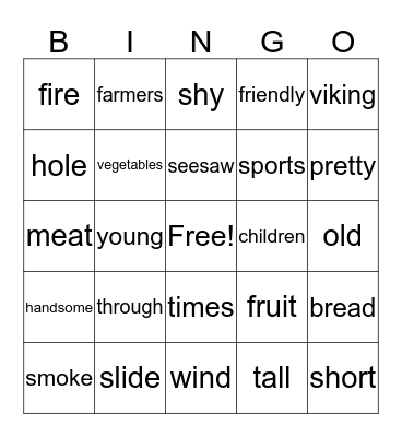 Bingo #13 Bingo Card