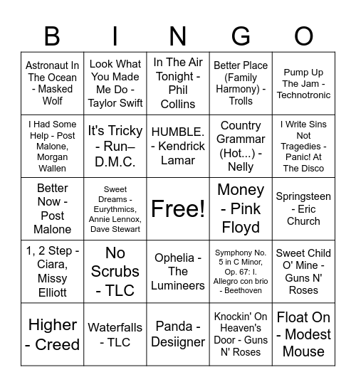 Money - Signo Bingo Card