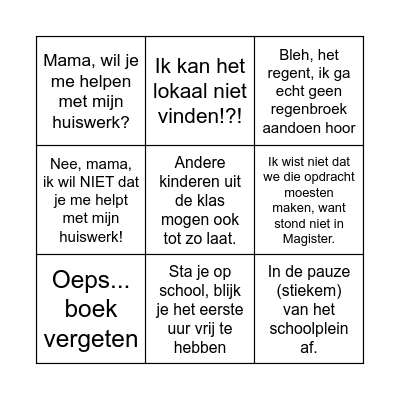 Brugger-Bingo Card