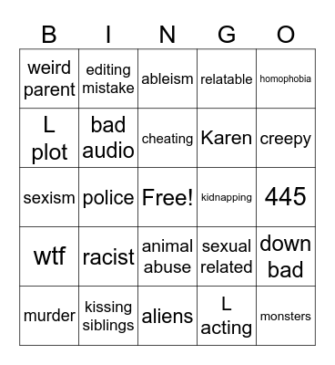 tomorrows teachings Bingo Card