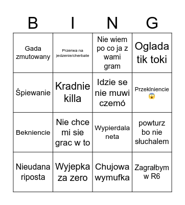 olomiczne Bingo Card