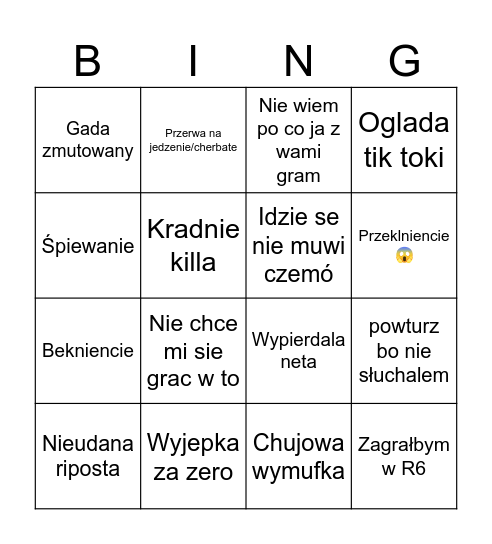 olomiczne Bingo Card