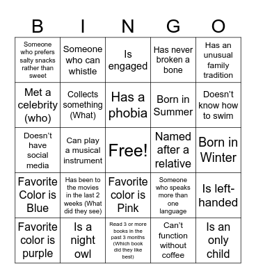 Bingo Card