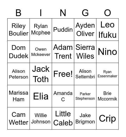 Blackout Wednesday Bingo Card