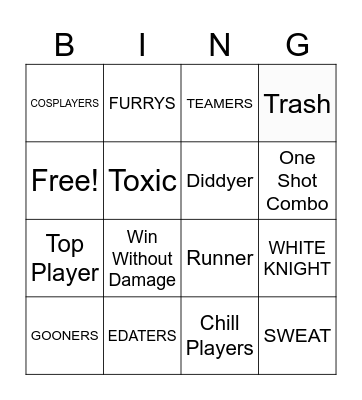 JJS BINGO Card