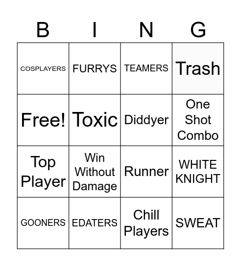 JJS BINGO Card