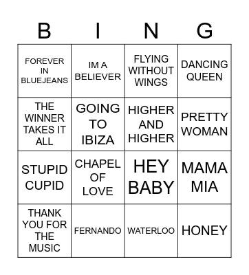 MORNING LADIES Bingo Card