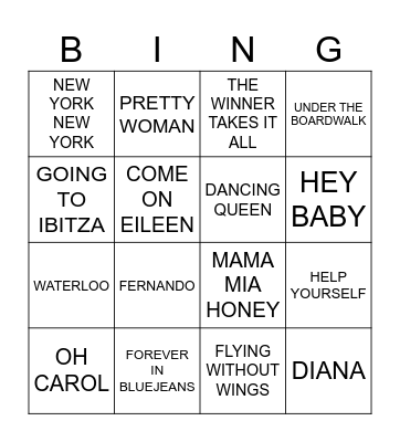 MORNING LADIES Bingo Card