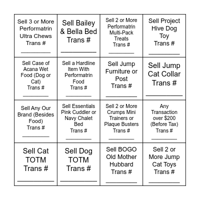Black Friday Deals Bingo Card