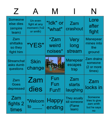 Empire vs flame team fight!! (Zam pov) Bingo Card