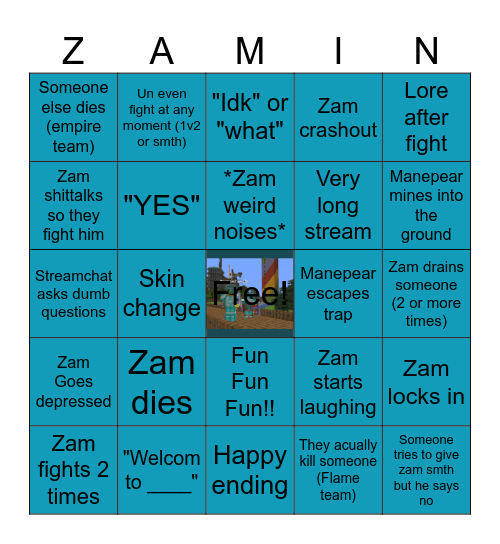 Empire vs flame team fight!! (Zam pov) Bingo Card