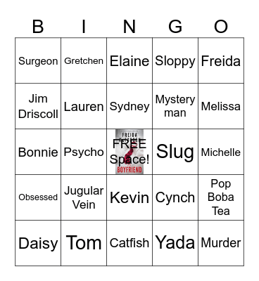 Sylkia's Bookclub Game Bingo Card