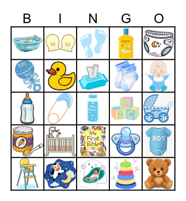 Adventure Awaits Baby Shower Bingo Card