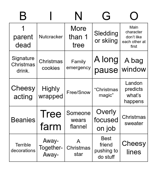 Who could’ve seen that one coming Bingo Card