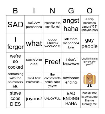 II18 Bingo Card