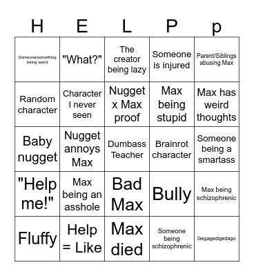 Max Design Pro Bingo Card