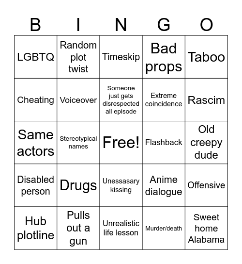 Tomorrows teachings Bingo Card