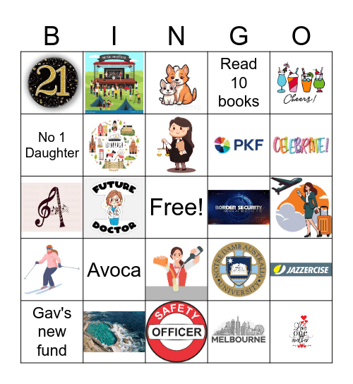 Skinstad -Sawyer Year in Review Bingo Card