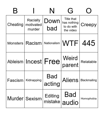 A Tomorrow's Teachings bingo card Bingo Card