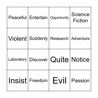 Unit 5 -7 Bingo Card