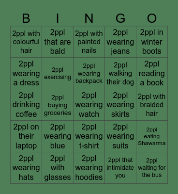 Rooted Sharing Bingo Card