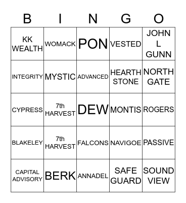 Bingo Card