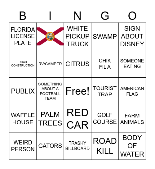 FLORIDA Bingo Card