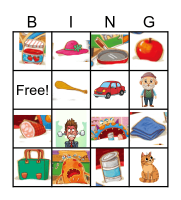 Short A Phonics Super Star 2 Bingo Card