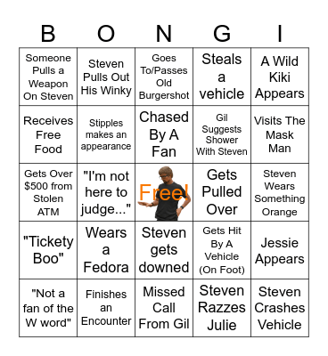 Steven Hayes Bingo (PurpleRp Edition) Bingo Card