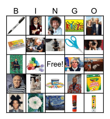 Art Bingo Card