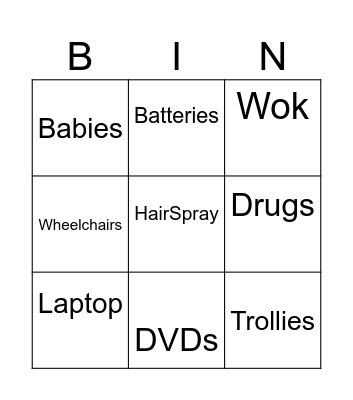 private jet luggage restriction Bingo Card