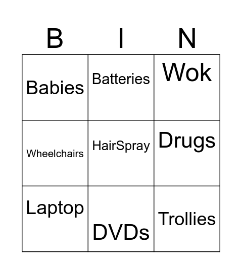 private jet luggage restriction Bingo Card