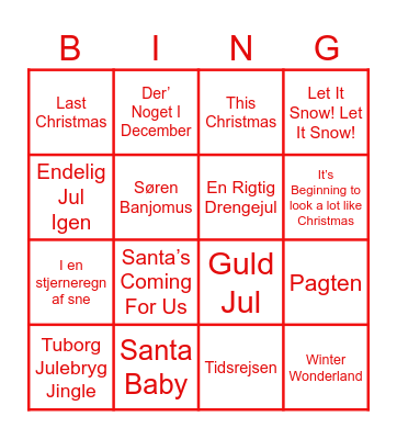 JULESANGE BINGO Card