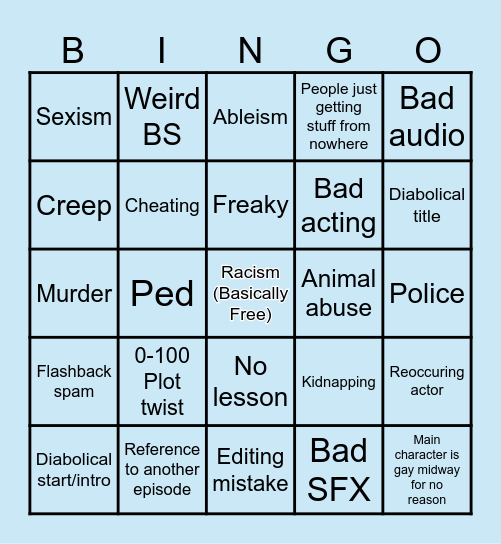 Tomorrow's Teachings Bingo Card