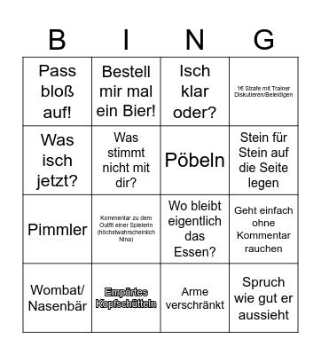 Heiko/Twice Heer Bingo Card