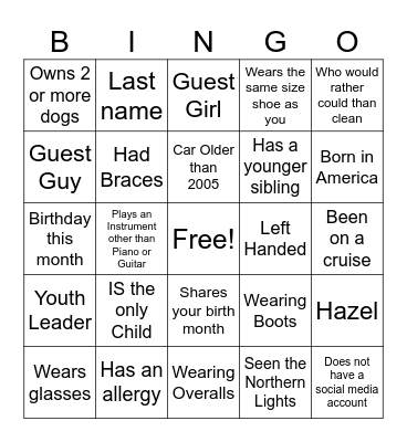 LHY Friendsgiving 2024 Bingo Card